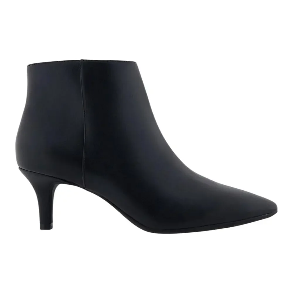 Aerosoles Women's Edith Mid Heel Ankle Booties Black Size 7 1/2 M
